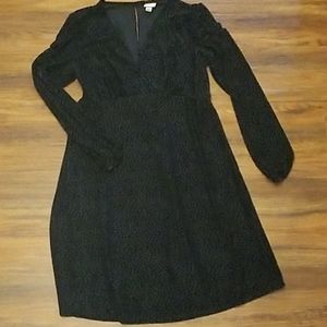 Dark green long sleeve dress